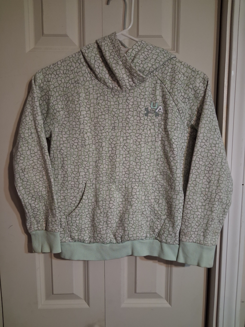 Under Armour Girls Mint Green Patterned Hoodie